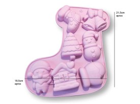 Molde silicona BOTA 7 figuras navidad